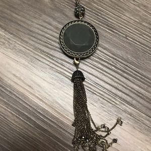 Park Lane pendant reversible grey burgundy stone